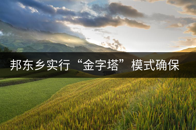 邦東鄉(xiāng)實(shí)行“金字塔”模式確保茶葉產(chǎn)業(yè)健康發(fā)展