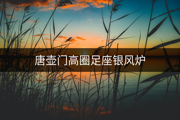 唐壺門高圈足座銀風(fēng)爐
