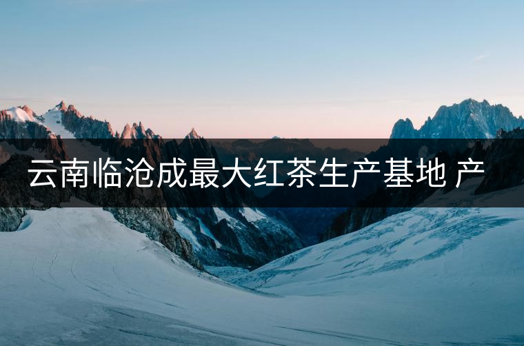 云南臨滄成最大紅茶生產(chǎn)基地 產(chǎn)量占全國(guó)20%