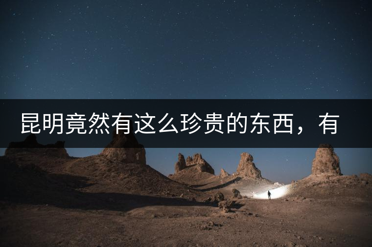 昆明竟然有這么珍貴的東西，有錢都不一定能買到