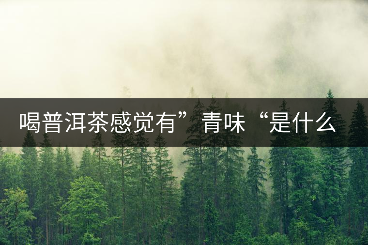 喝普洱茶感覺有”青味“是什么原因？