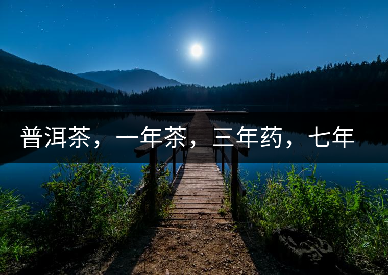 普洱茶，一年茶，三年藥，七年寶