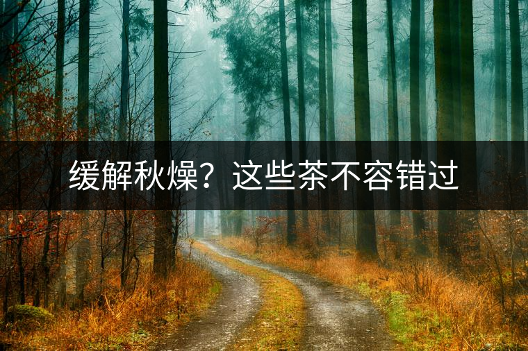 緩解秋燥？這些茶不容錯過