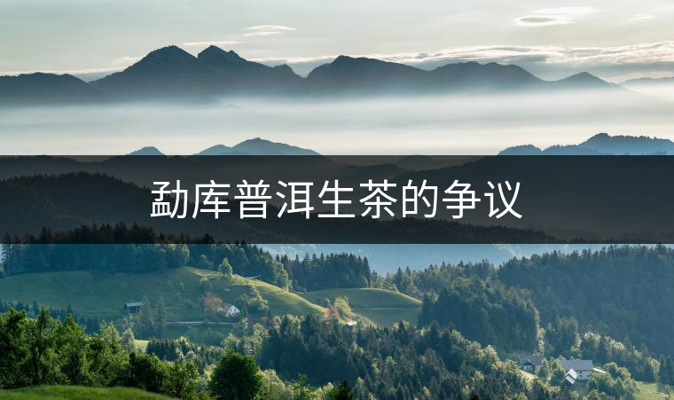 勐庫普洱生茶的爭議