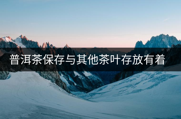 普洱茶保存與其他茶葉存放有著質(zhì)的區(qū)別 普洱茶保存與其他茶葉存放有著質(zhì)的區(qū)別