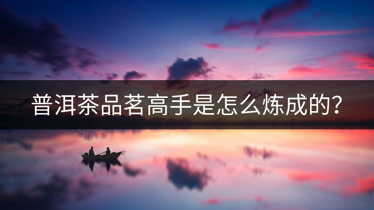 普洱茶品茗高手是怎么煉成的？