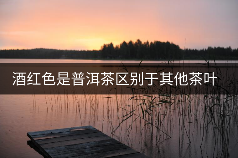 酒紅色是普洱茶區(qū)別于其他茶葉最為耀眼的“美色”