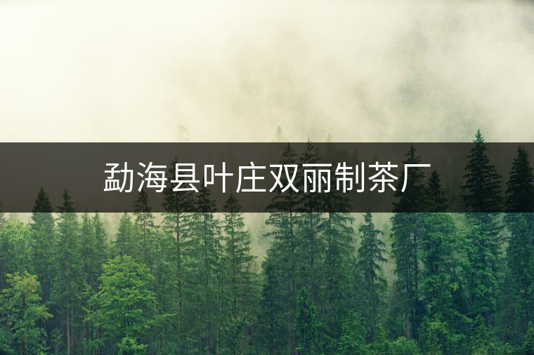 勐?？h葉莊雙麗制茶廠