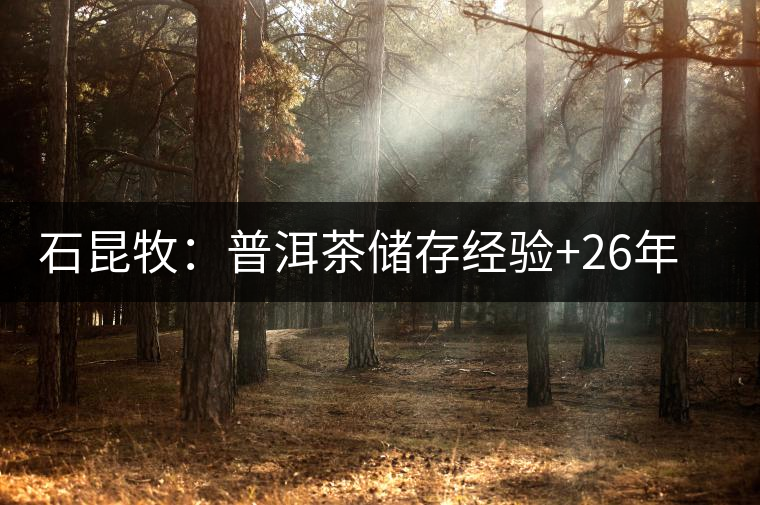 石昆牧：普洱茶儲(chǔ)存經(jīng)驗(yàn)+26年個(gè)人收藏陳化心得（權(quán)威版）