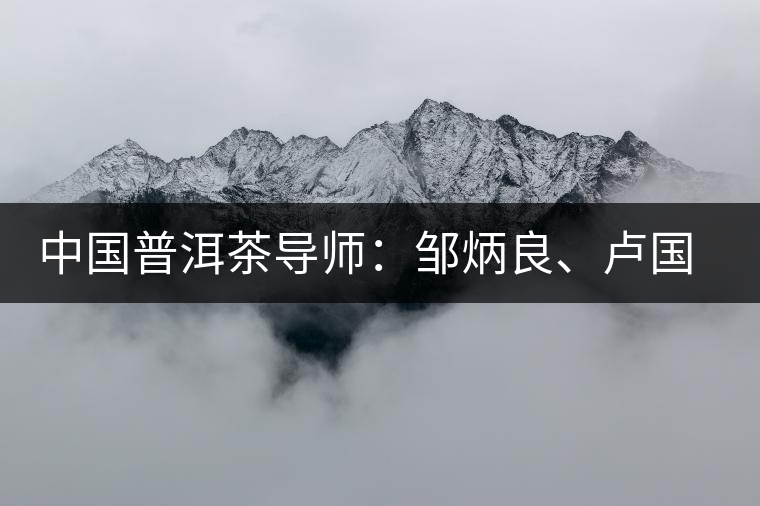 中國普洱茶導(dǎo)師：鄒炳良、盧國齡