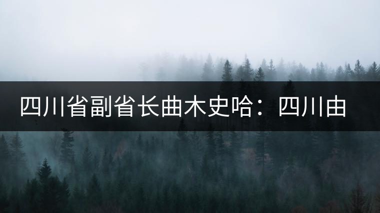 四川省副省長曲木史哈：四川由茶葉大省向茶葉強(qiáng)省轉(zhuǎn)變