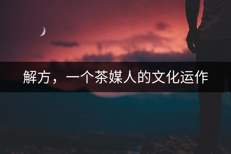 解方，一個茶媒人的文化運作