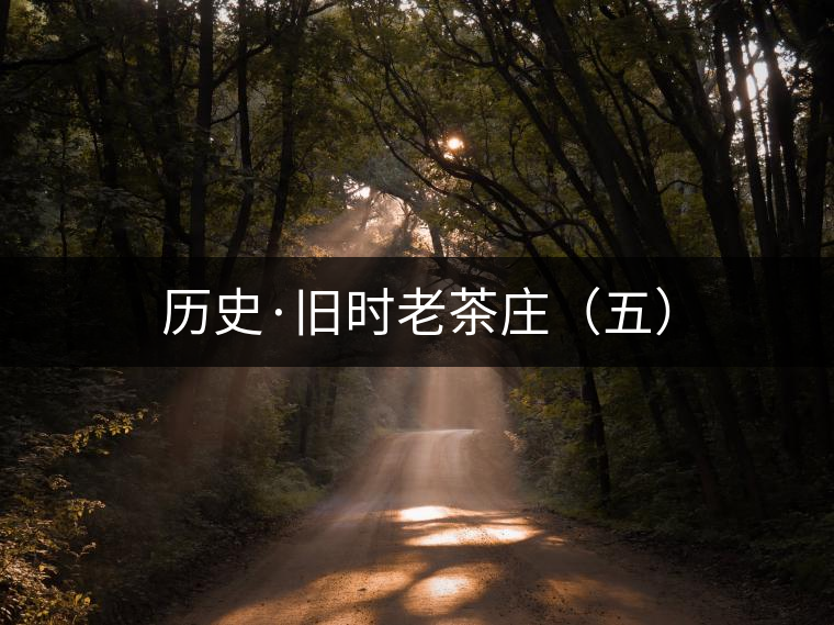 歷史·舊時老茶莊（五）