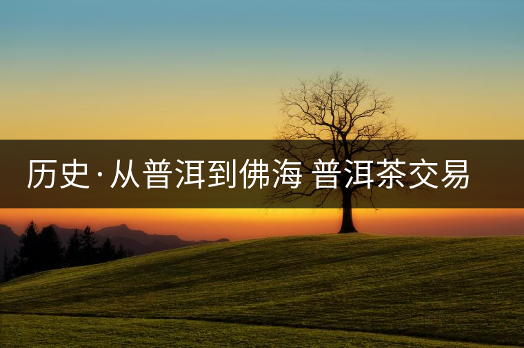 歷史·從普洱到佛海 普洱茶交易中心的一次轉(zhuǎn)移（一）