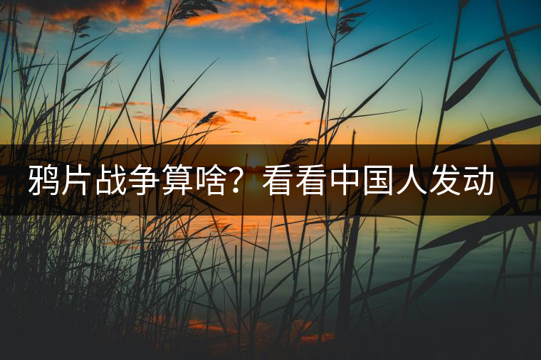 鴉片戰(zhàn)爭算啥？看看中國人發(fā)動的茶葉戰(zhàn)爭比英國人還狠