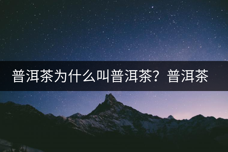 普洱茶為什么叫普洱茶？普洱茶神話史料都在這了