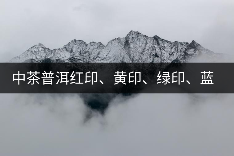 中茶普洱紅印、黃印、綠印、藍印的含義