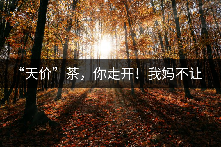 “天價(jià)”茶，你走開(kāi)！我媽不讓我跟你玩！