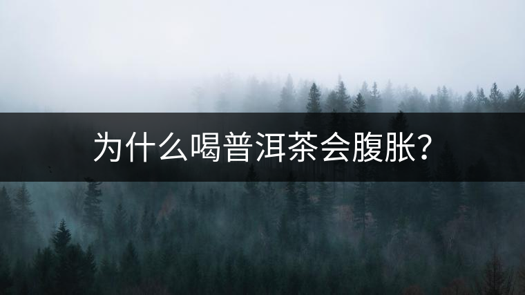為什么喝普洱茶會(huì)腹脹？