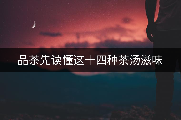 品茶先讀懂這十四種茶湯滋味