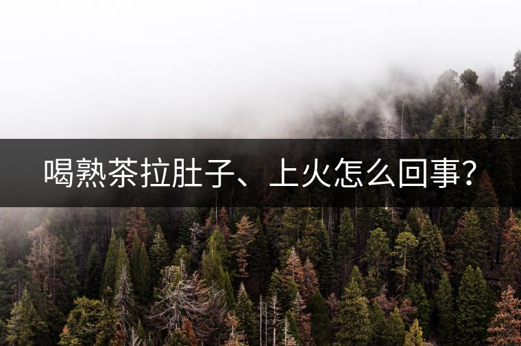 喝熟茶拉肚子、上火怎么回事？