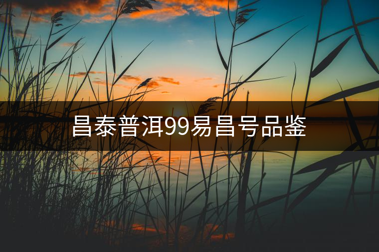 昌泰普洱99易昌號品鑒 昌泰普洱99易昌號品鑒