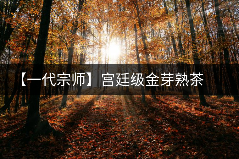 【一代宗師】宮廷級金芽熟茶福磚 【一代宗師】宮廷級金芽熟茶福磚