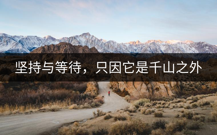 堅(jiān)持與等待，只因它是千山之外