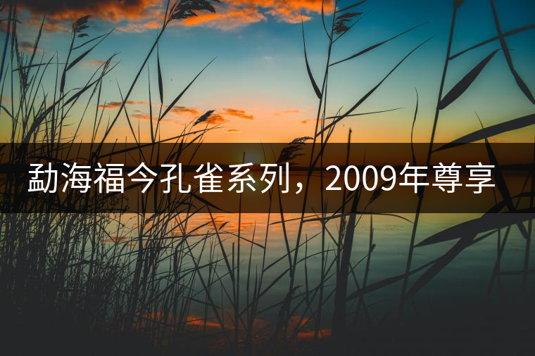 勐海福今孔雀系列，2009年尊享青餅