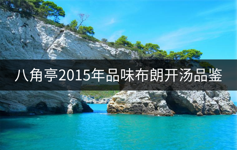 八角亭2015年品味布朗開湯品鑒 八角亭2015年品味布朗開湯品鑒