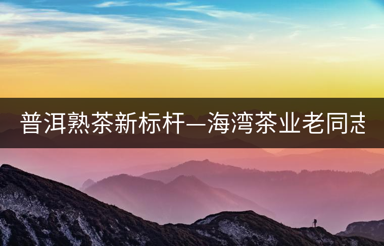普洱熟茶新標(biāo)桿—海灣茶業(yè)老同志141批7578熟餅