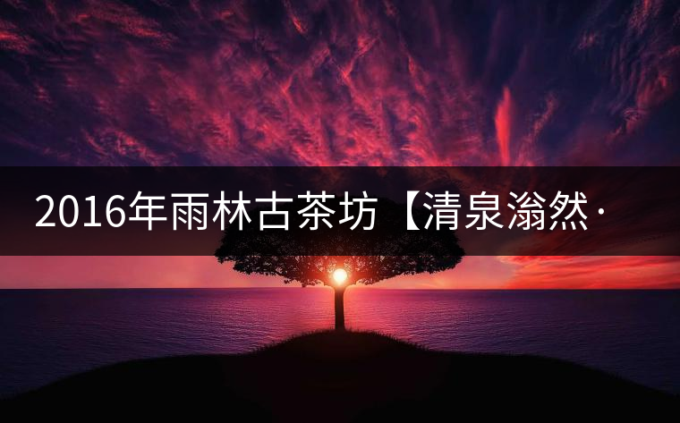 2016年雨林古茶坊【清泉滃然·倚邦】即將上市 2016年雨林古茶坊【清泉滃然·倚邦】即將上市