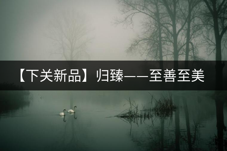 【下關(guān)新品】歸臻——至善至美，唯言歸臻