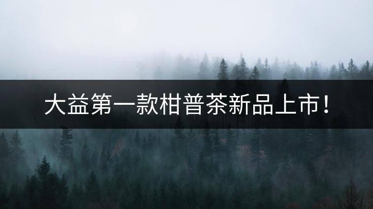 大益第一款柑普茶新品上市！