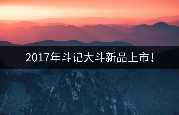 2017年斗記大斗新品上市! 2017年斗記大斗新品上市!