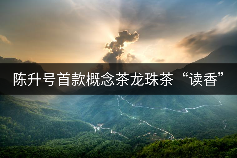 陳升號(hào)首款概念茶龍珠茶“讀香”