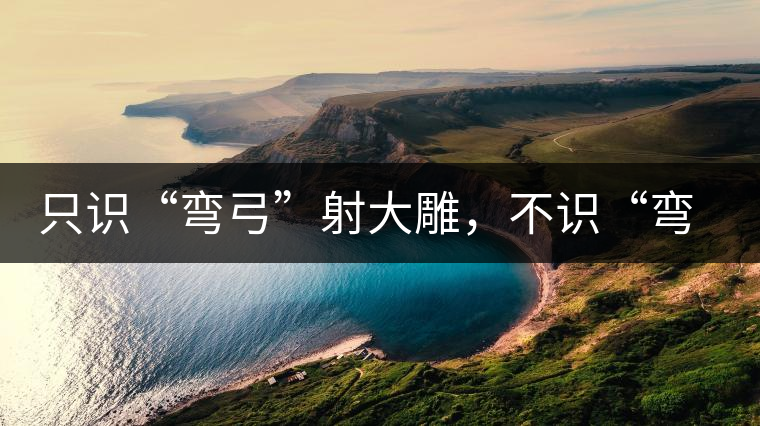 只識(shí)“彎弓”射大雕，不識(shí)“彎弓”普洱茶