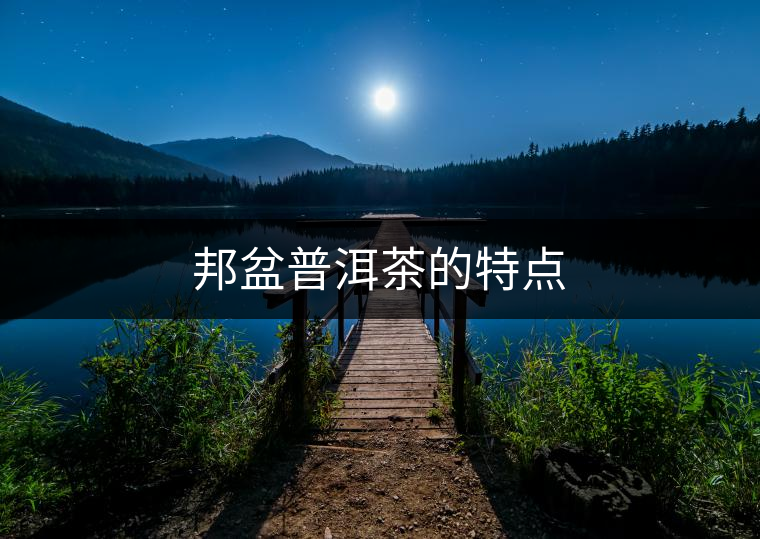 邦盆普洱茶的特點