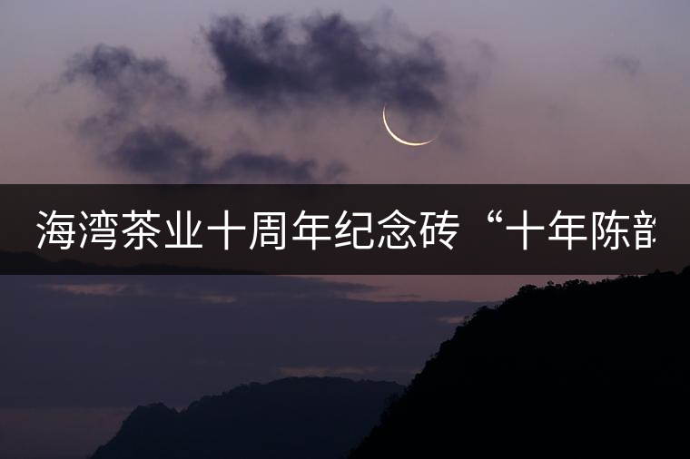 海灣茶業(yè)十周年紀(jì)念磚“十年陳韻”品鑒！