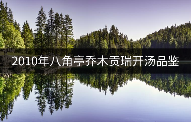 2010年八角亭喬木貢瑞開(kāi)湯品鑒