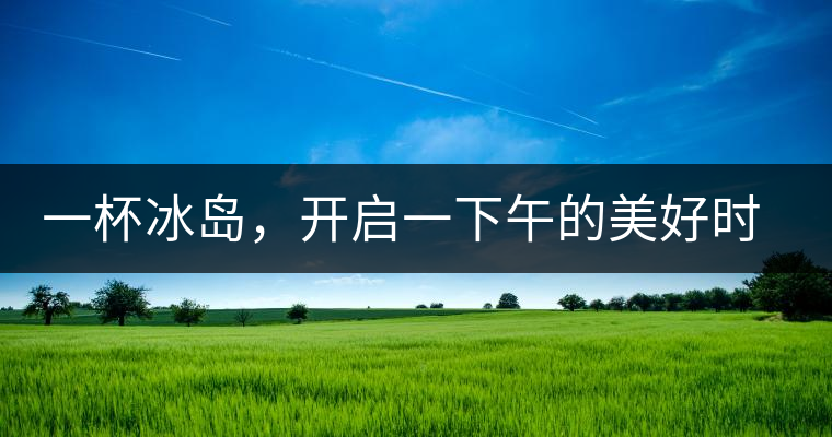 一杯冰島，開啟一下午的美好時(shí)光