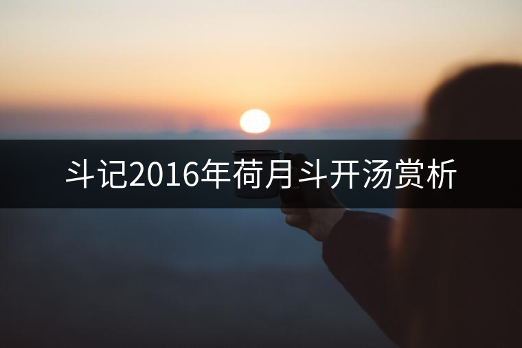 斗記2016年荷月斗開湯賞析