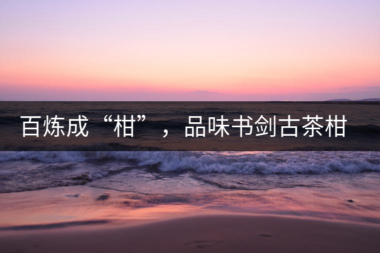 百煉成“柑”，品味書劍古茶柑普茶