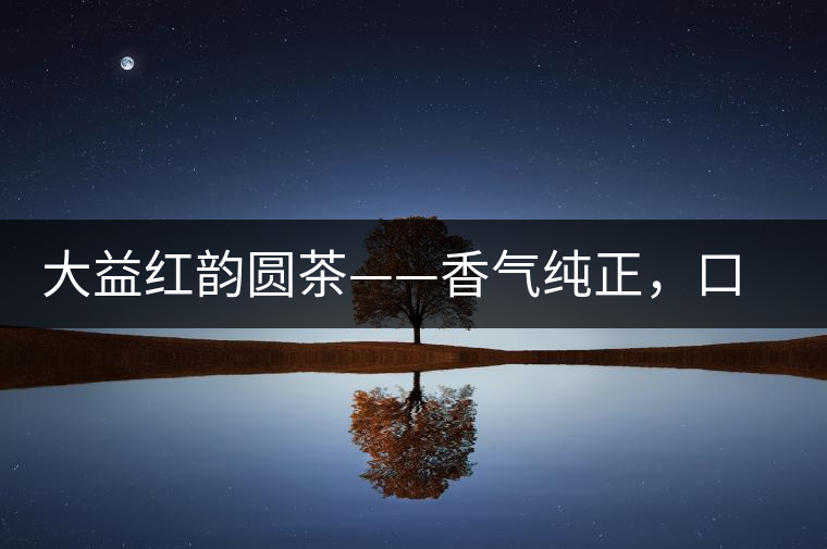 大益紅韻圓茶——香氣純正，口感細(xì)膩
