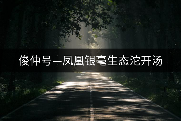 俊仲號—鳳凰銀毫生態(tài)沱開湯