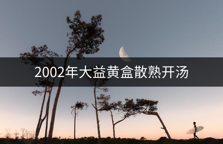 2002年大益黃盒散熟開湯
