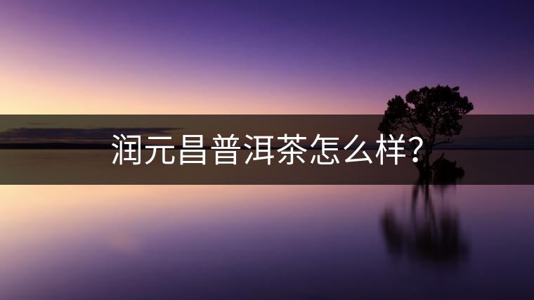 潤(rùn)元昌普洱茶怎么樣？