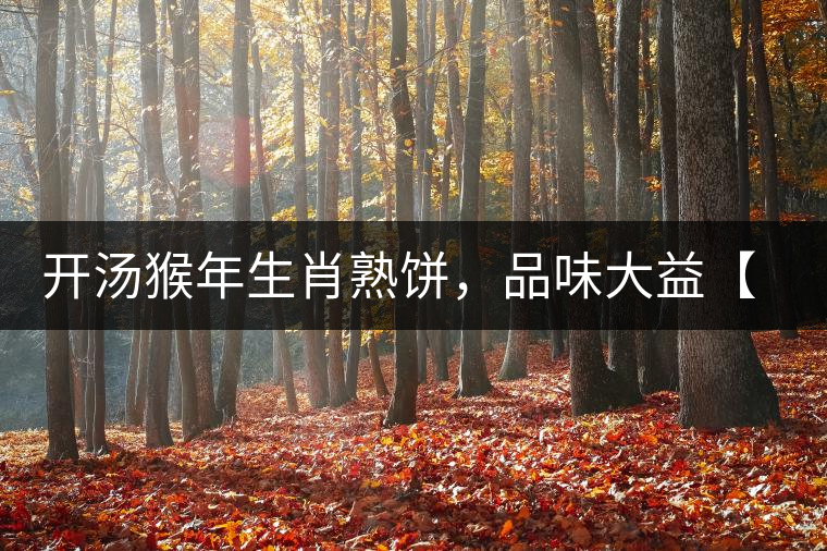 開湯猴年生肖熟餅，品味大益【悟空】滋味
