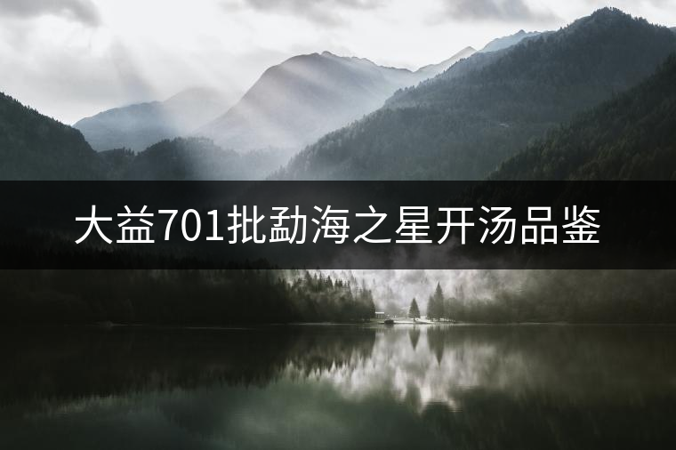 大益701批勐海之星開湯品鑒