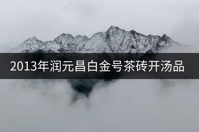 2013年潤(rùn)元昌白金號(hào)茶磚開(kāi)湯品鑒 2013年潤(rùn)元昌白金號(hào)茶磚開(kāi)湯品鑒